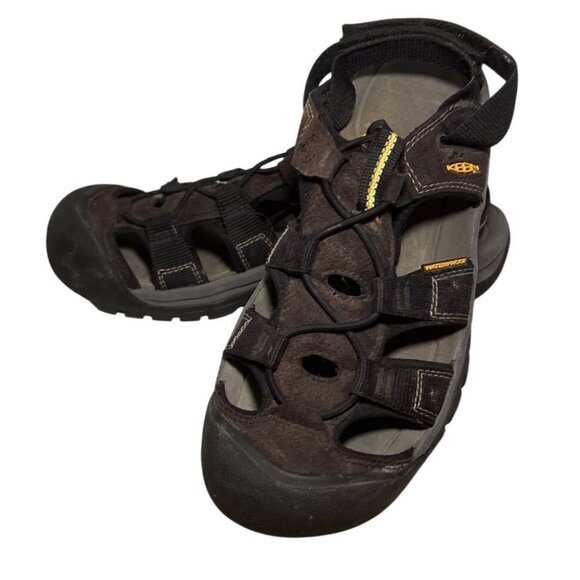 Keen Mens Newport H2 Water Sandals Size 11 Black & Brown Fishing Hiking Water - Picture 1 of 11